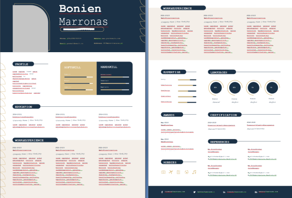 قالب السيرة الذاتية للهندسة (قابل للتعديل) / Engineering  Resume Editable Template