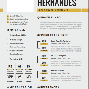 UI IX Designer Resume Editable Word Template -2