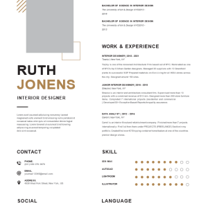 Interior Designer Editable Word Template